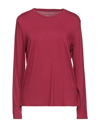 Majestic T-shirts In Garnet