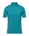 Fedeli Polo Shirts In Turquoise