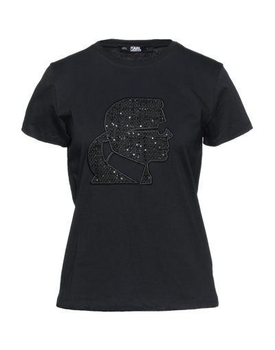 Karl Lagerfeld T-shirts In Black