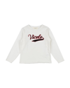 Vicolo Kids' T-shirts In Ivory