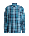 BARBOUR BARBOUR MAN SHIRT DEEP JADE SIZE S COTTON