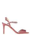 Chantal Sandals In Brick Red