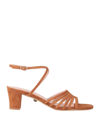 Ilio Smeraldo Sandals In Beige