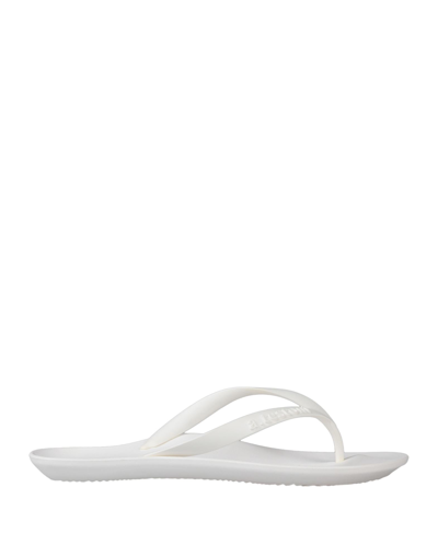 A.testoni Toe Strap Sandals In White