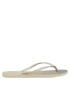 Havaianas Toe Strap Sandals In Gold