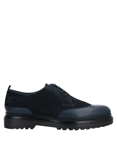 Alberto Guardiani Lace-up Shoes In Dark Blue