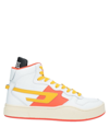 Diesel Men's Sukiyo Basketball Leather High-top Sneakers In White