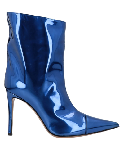 Alexandre Vauthier Ankle Boots In Blue