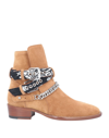 Amiri Ankle Boots In Tan