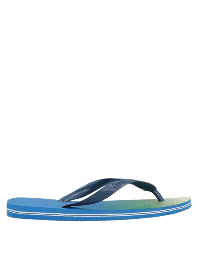 Havaianas Toe Strap Sandals In Blue