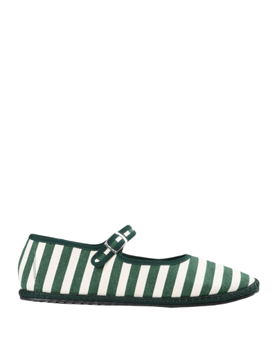 Vibi Venezia Ballet Flats In Green