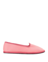 VIBI VENEZIA VIBI VENEZIA WOMAN LOAFERS PINK SIZE 8 TEXTILE FIBERS