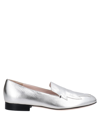 Pollini Loafers In Silver