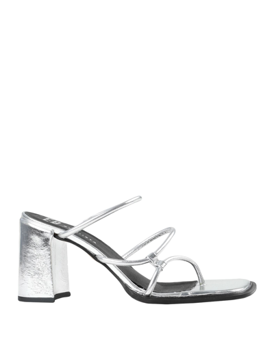 E8 By Miista Toe Strap Sandals In Silver
