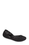 Melissa 'campana Papel Vii' Jelly Flat In Black