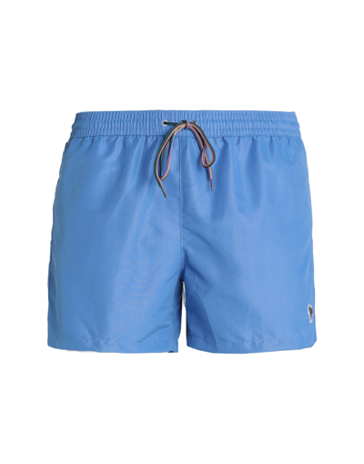 Paul Smith Swim Trunks In Slate Blue