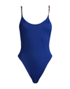 Versace One-piece Swimsuits In Bright Blue