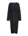 Mm6 Maison Margiela Midi Dresses In Black