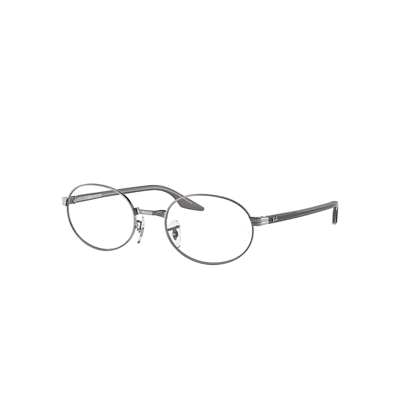 Ray Ban Rb6481v Optics Eyeglasses Grey On Transparent Frame Clear Lenses Polarized 53-21