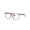 Ray Ban Rb4378v Optics Eyeglasses Bordeaux Frame Clear Lenses Polarized 52-16 In Bordeaux
