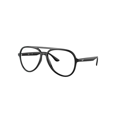 Ray Ban Rb4376v Optics Eyeglasses Black Frame Clear Lenses Polarized 55-16