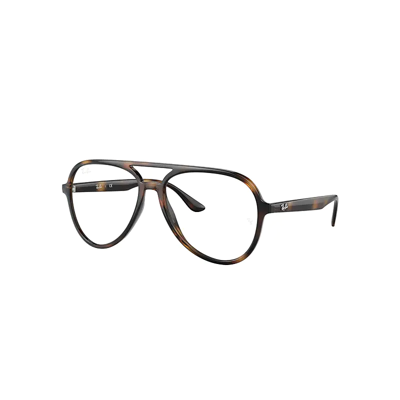 Ray Ban Rb4376v Optics Eyeglasses Havana Frame Clear Lenses Polarized 57-16