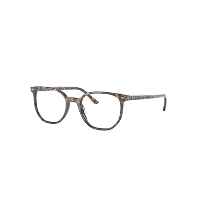 Ray Ban Elliot Optics Eyeglasses Tortoise Frame Clear Lenses Polarized 48-19 In Brown Grey Havana
