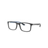 Ray Ban Rb8908 Optics Eyeglasses Blue Frame Clear Lenses Polarized 55-18 In Blue