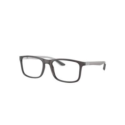Ray Ban Rb8908 Optics Eyeglasses Matte Grey Frame Clear Lenses Polarized 55-18