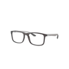 Ray Ban Rb8908 Optics Eyeglasses Matte Grey Frame Clear Lenses Polarized 55-18 In Grey