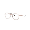 Ray Ban Rob Optics Eyeglasses Copper Frame Clear Lenses Polarized 52-20 In Copper