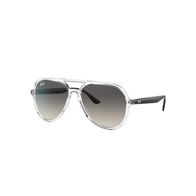Ray Ban Rb4376 Sunglasses Black Frame Grey Lenses 57-16 In Grau Verlaufstönung