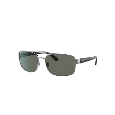 Ray Ban Rb3687 Sunglasses Black Frame Green Lenses Polarized 58-17