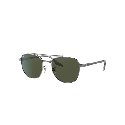 Ray Ban Rb3688 Sunglasses Grey Frame Green Lenses 55-19