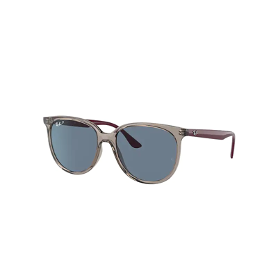 Ray Ban Rb4378 Sunglasses Bordeaux Frame Blue Lenses Polarized 54-16