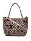 Officine Creative Susan 01 Macramé Tote Bag In Brown