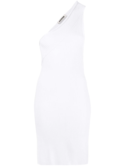 Aeron One-shoulder Knit Dress In White