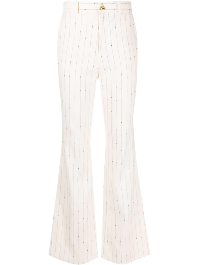 Aeron Forest High-waisted Trousers In Off White