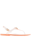 Coach Natalee Jelly Slingback Thong Sandals In Pink
