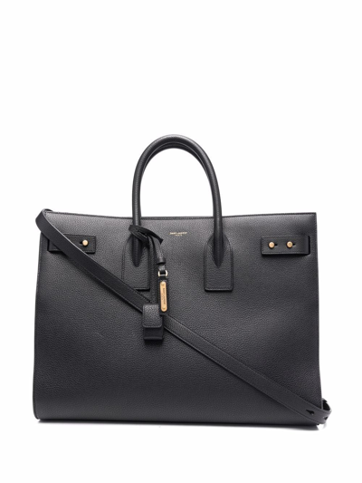 Saint Laurent Sac Du Jour Tote Bag In Schwarz