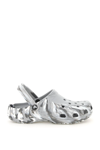 Crocs Classic Tie Dye Clogs From Finish Line In Grey,white