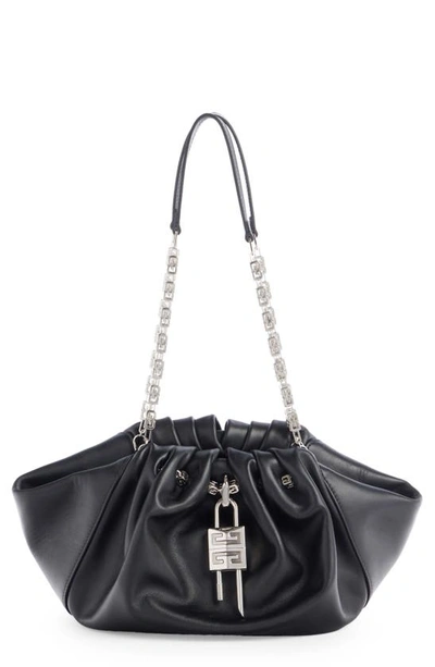 Givenchy Small Leather Kenny Shoulder Bag In Black