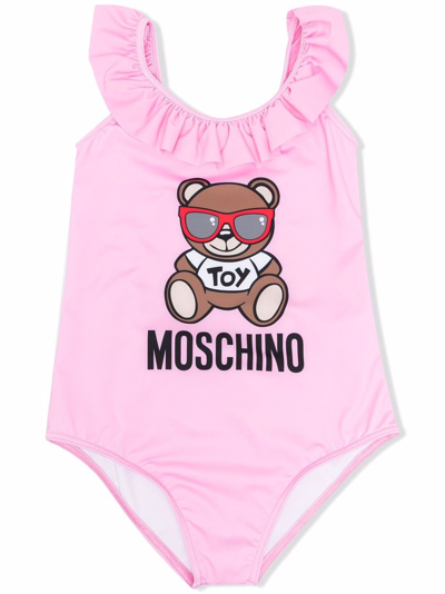Moschino Babies'  Kids Swimsuit In Pink