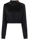 Heron Preston Logo Zip-up Track Jacket In Black