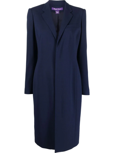 Polo Ralph Lauren Kailyn Wool-blend Crepe Day Dress In Lux Navy