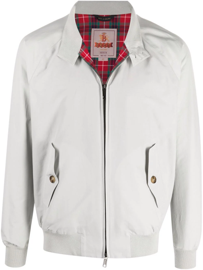 Baracuta G9 Cotton-blend Harrington Jacket In Grey