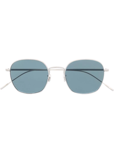 Oliver Peoples Adés Square-frame Sunglasses In Silver