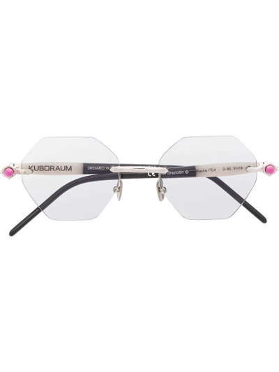Kuboraum Octagon-frame Sunglasses In Schwarz
