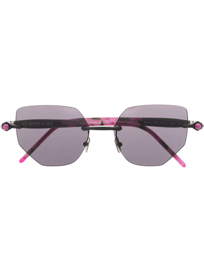 Kuboraum Cat-eye Rimsless Sunglasses In Rosa