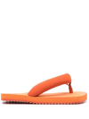 YUME YUME CHUNKY SQUARE-TOE FLIP-FLOPS